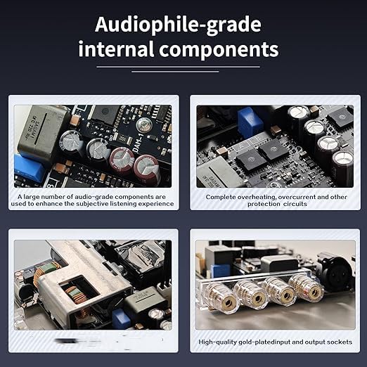 Amazon.co.jp: SMSL PA200 窒化ガリウム パワーアンプ PGA2311 チップ